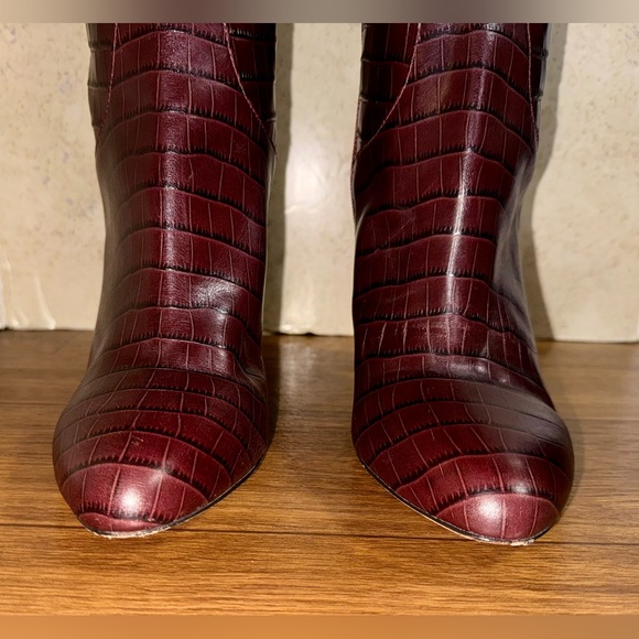 Antonio Melani Leather Boots Crocodile print size 10M - Picture 3 of 16